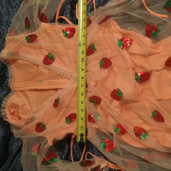 STRAWBERRY 🍓 DELIGHT.....Sexy Sequin Tulle Dress - Picture 8 of 9